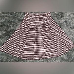 Max Studio Brown and Cream Sweater Skirt